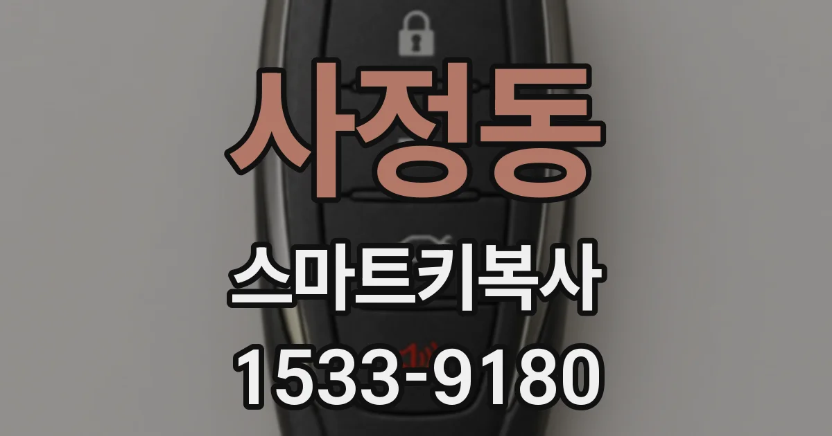 사정동 스마트키복사