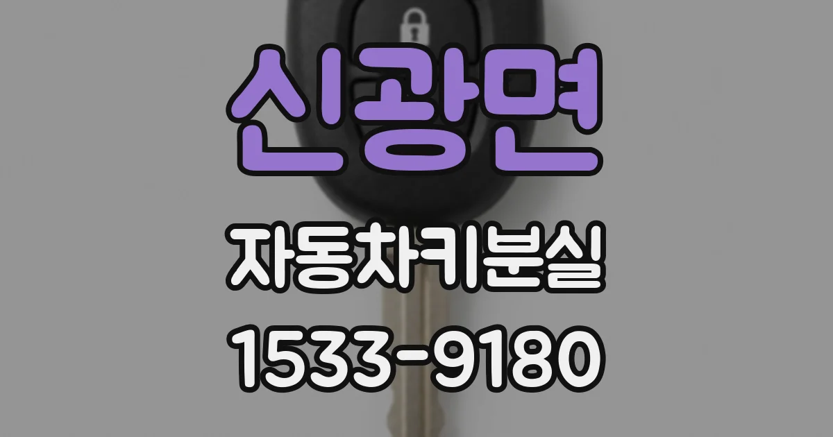 신광면 자동차키분실