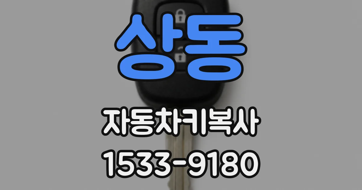 상동 자동차키복사