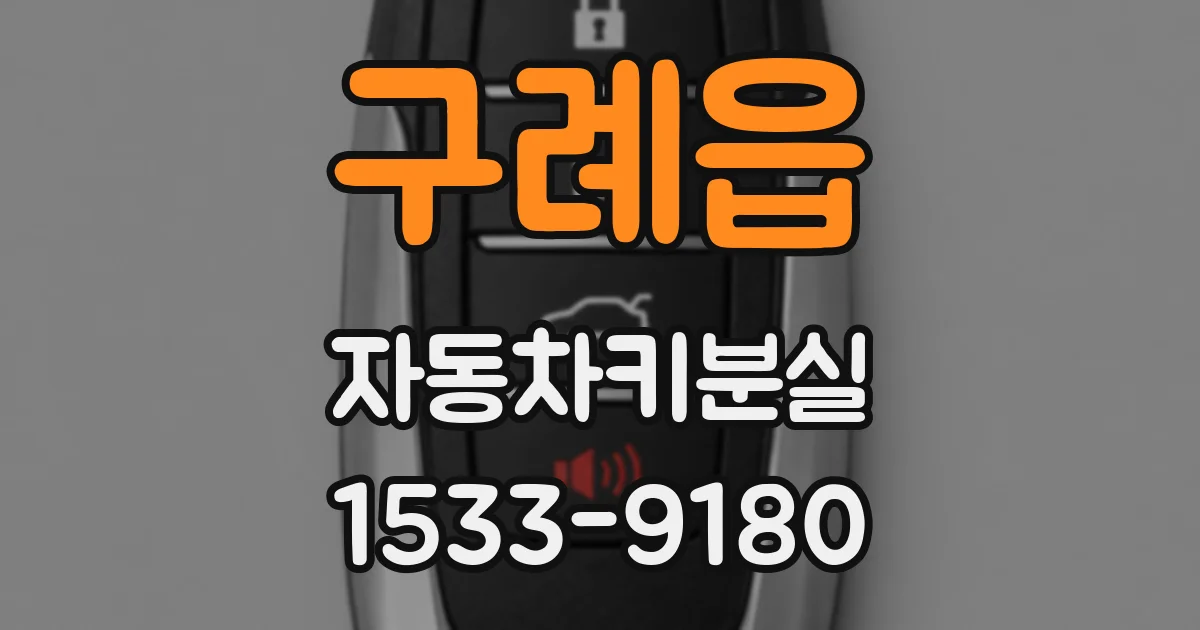 구례읍 자동차키분실