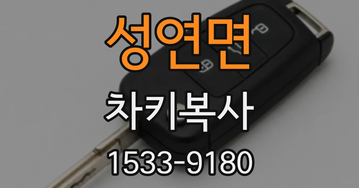 성연면 차키복사