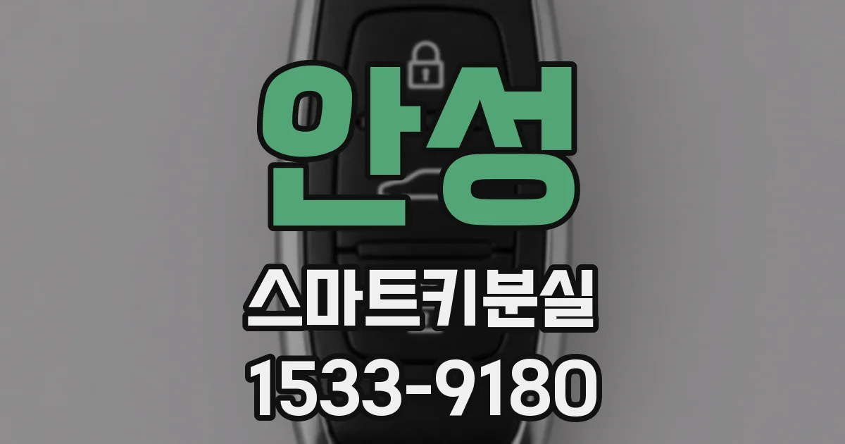 안성 스마트키분실
