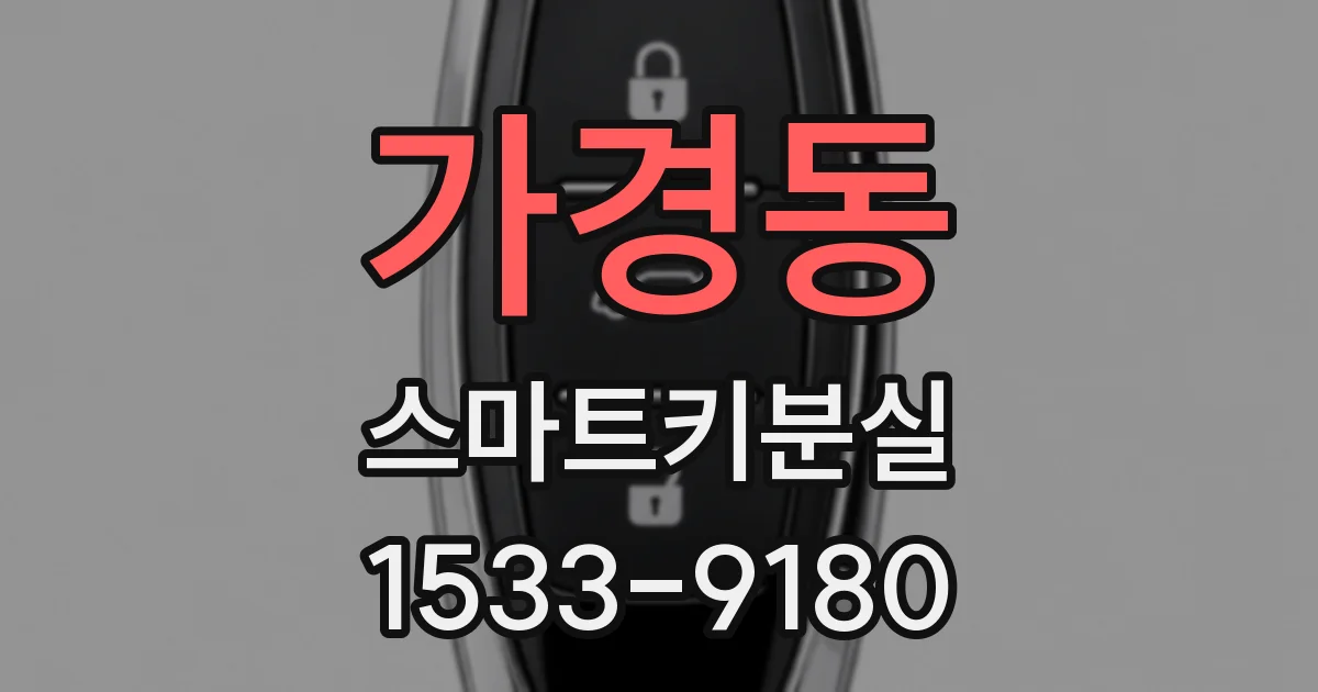 가경동 스마트키분실