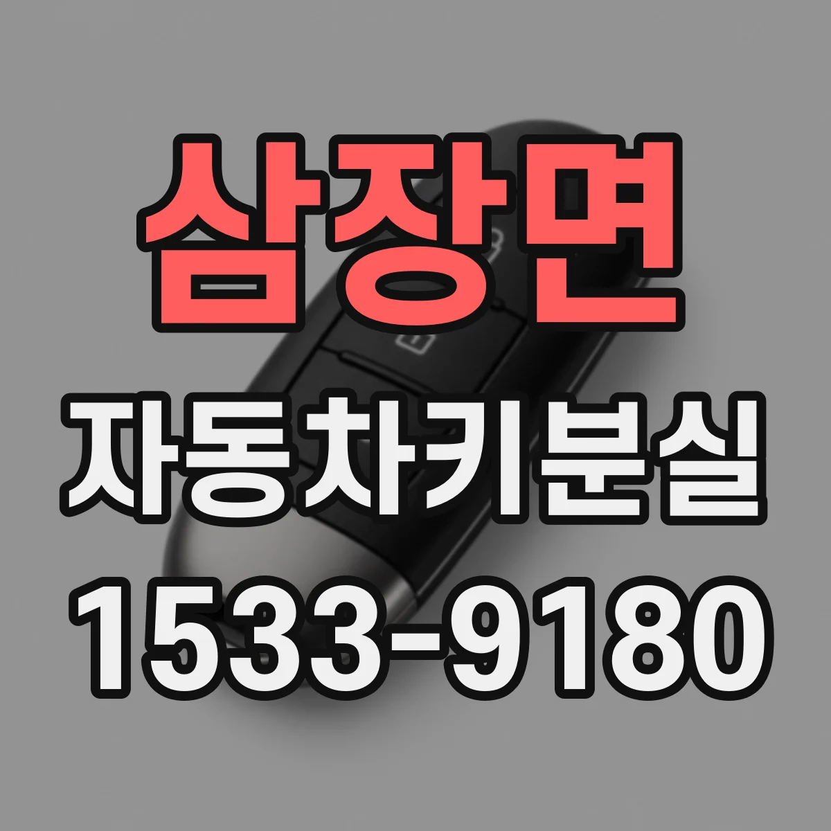 삼장면 자동차키분실