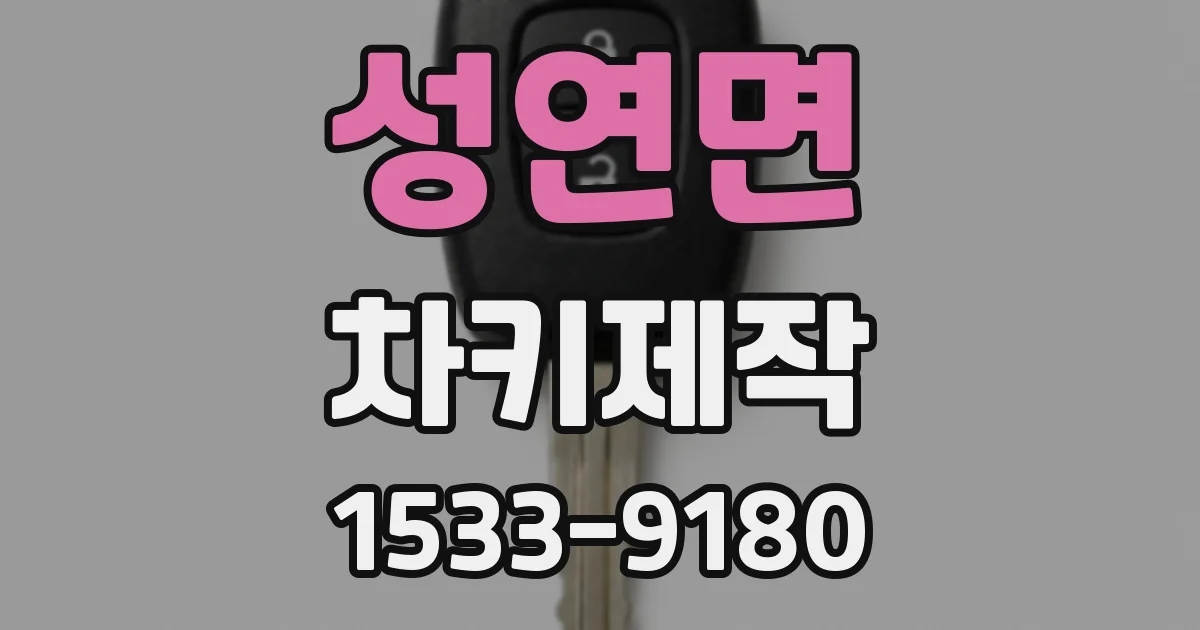성연면 차키제작