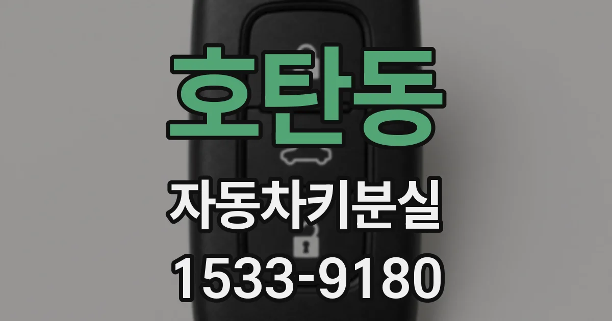 호탄동 자동차키분실