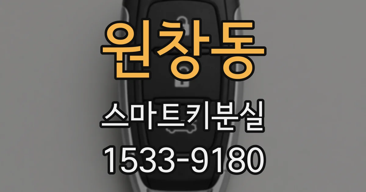원창동 스마트키분실