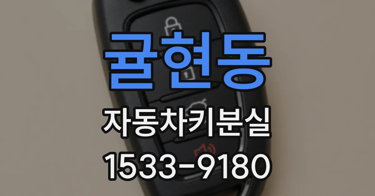 귤현동 자동차키분실