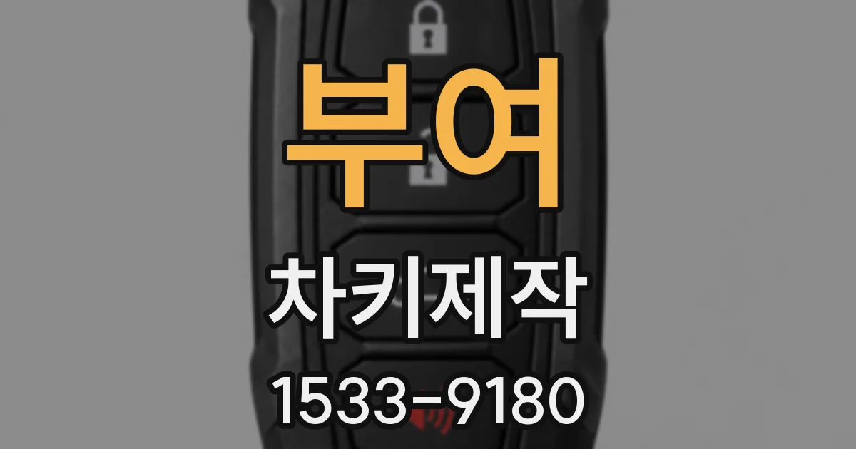부여 차키제작