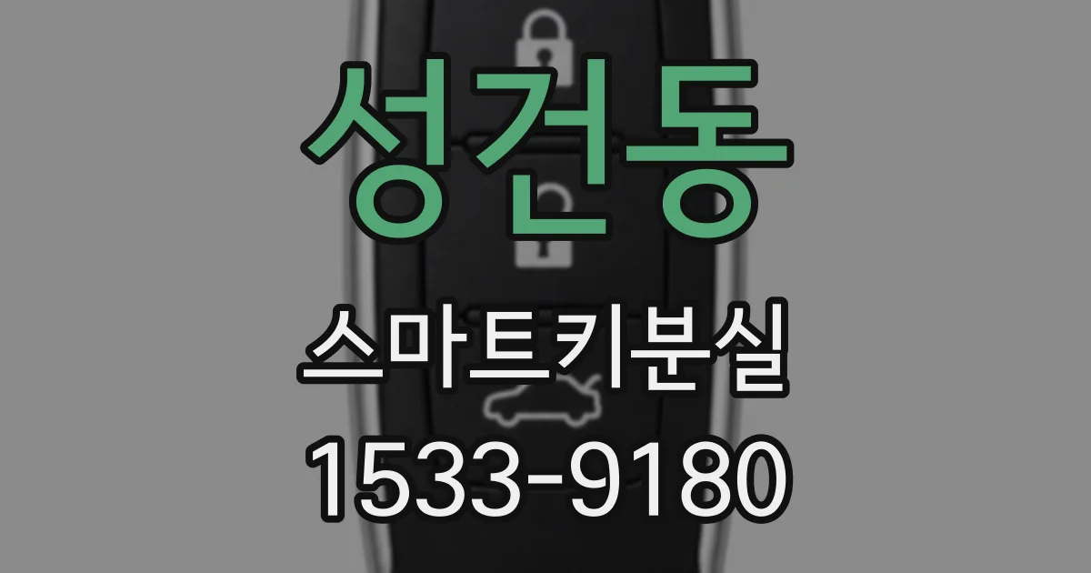 성건동 스마트키분실