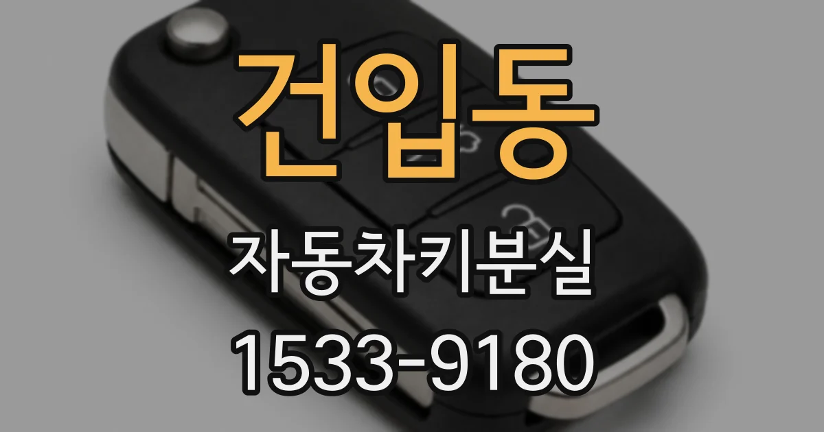 건입동 자동차키분실