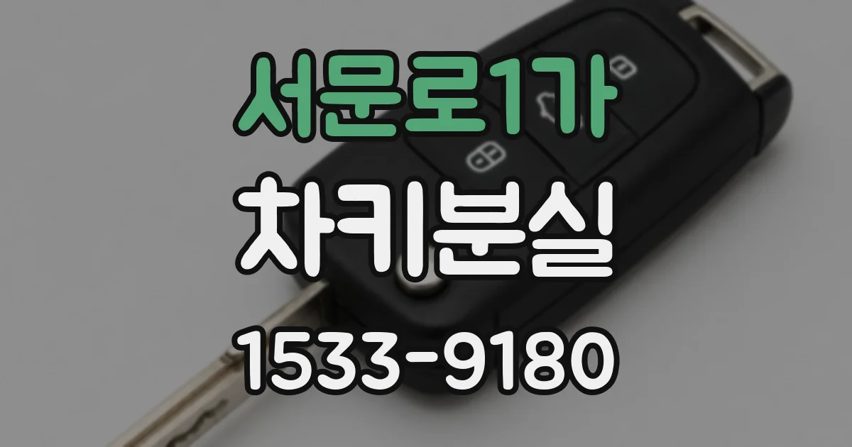 서문로1가 차키분실