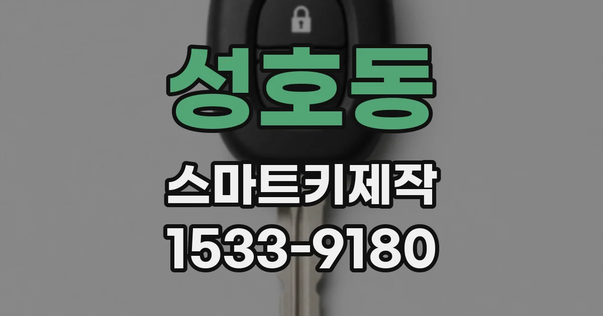 성호동 스마트키제작