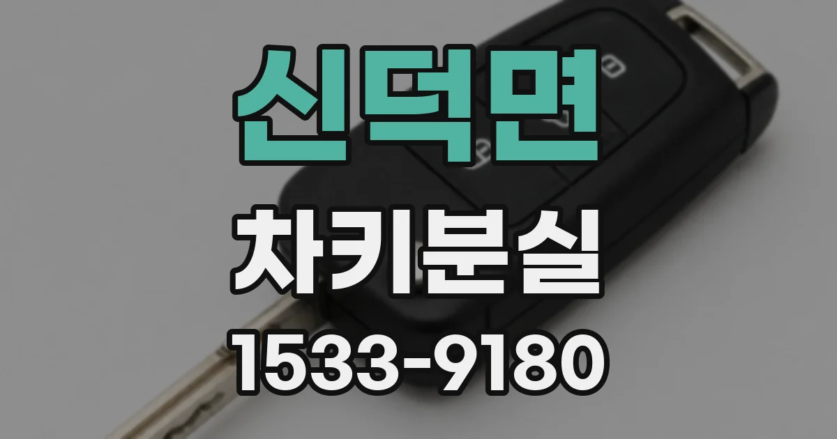 신덕면 차키분실