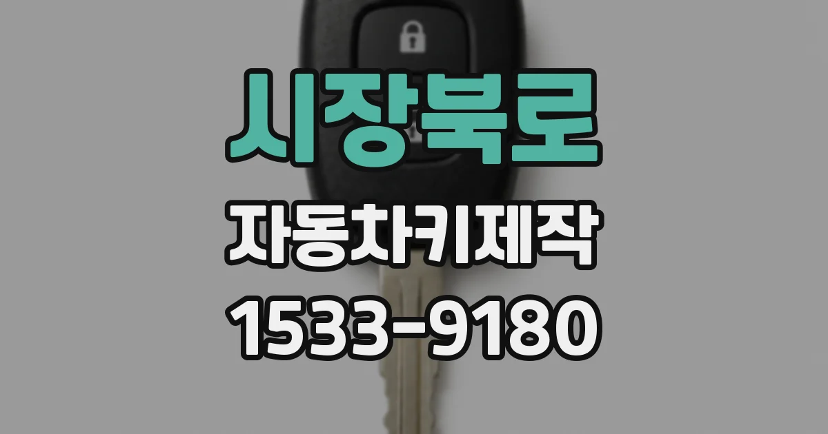 시장북로 자동차키제작
