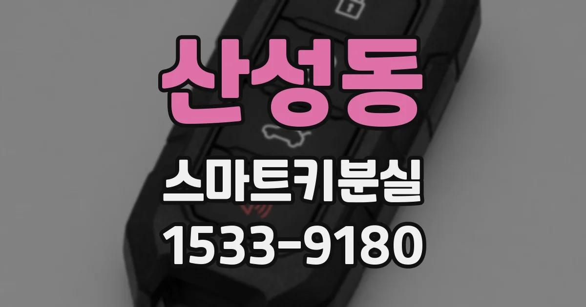 산성동 스마트키분실