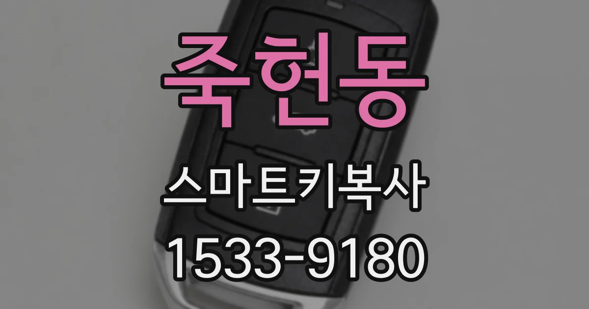 죽헌동 스마트키복사