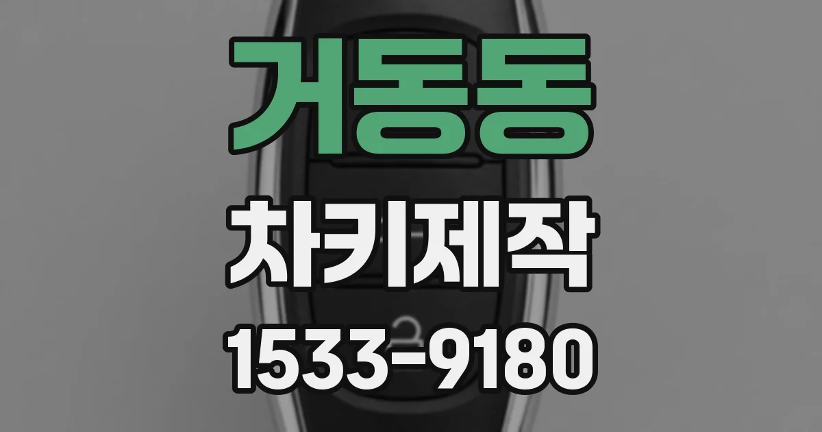 거동동 차키제작