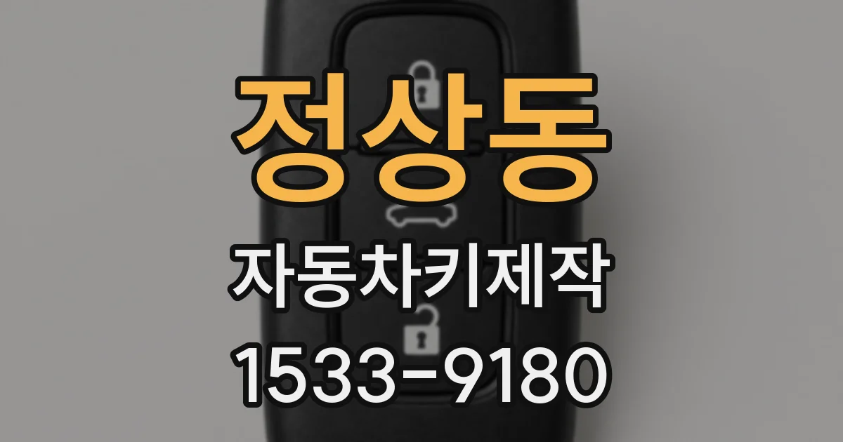 정상동 자동차키제작