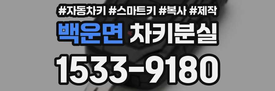백운면 차키분실