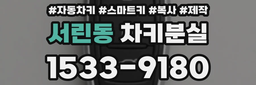 서린동 차키분실