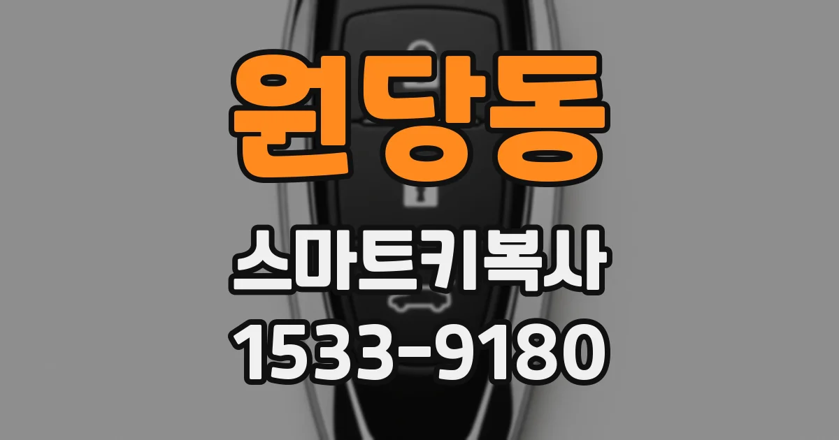 원당동 스마트키복사