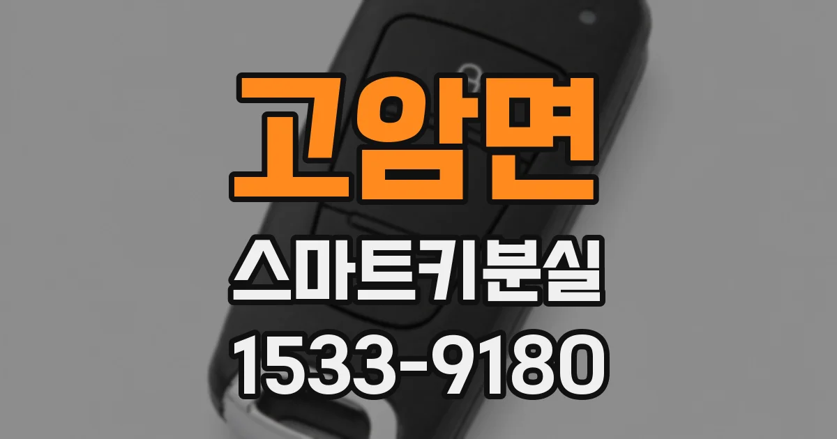 고암면 스마트키분실