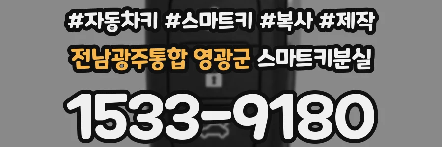 전남광주통합 영광군 스마트키분실