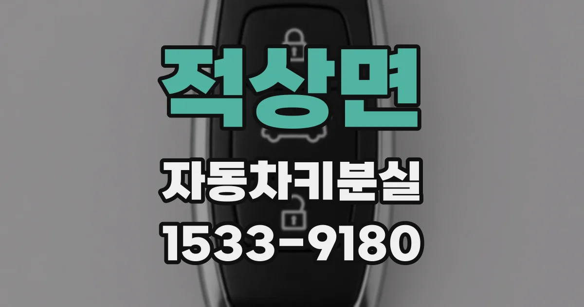 적상면 자동차키분실