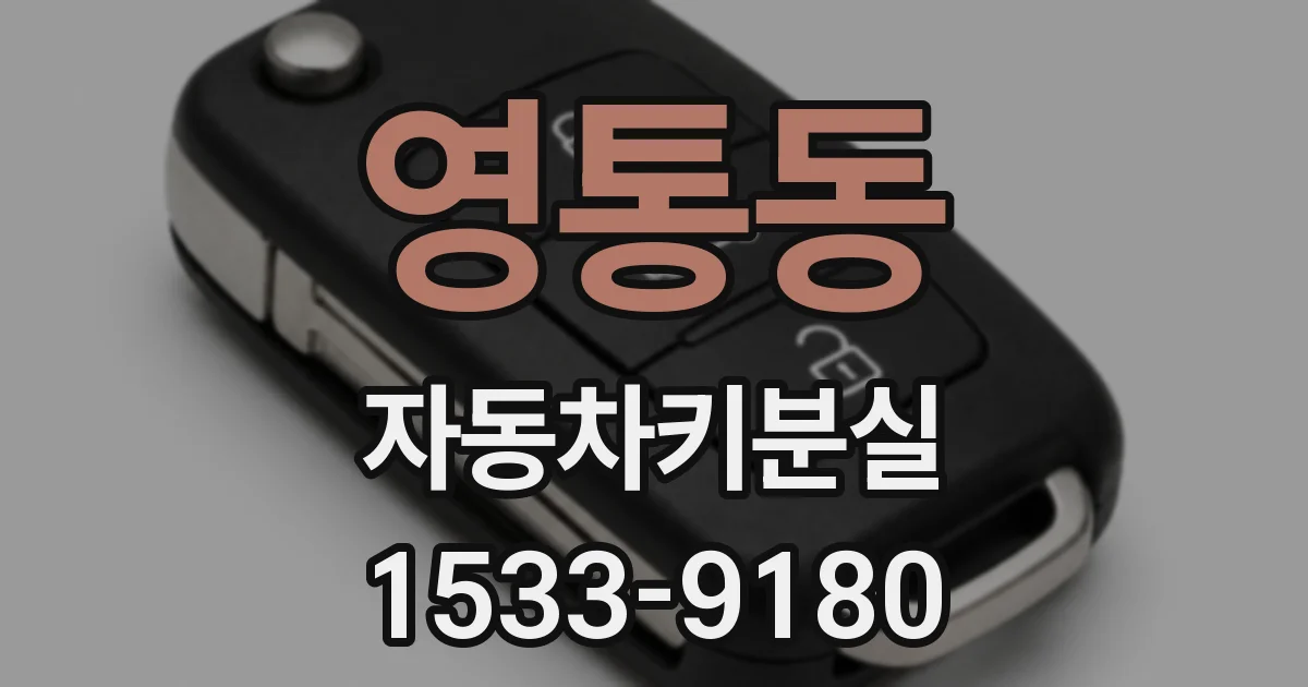영통동 자동차키분실