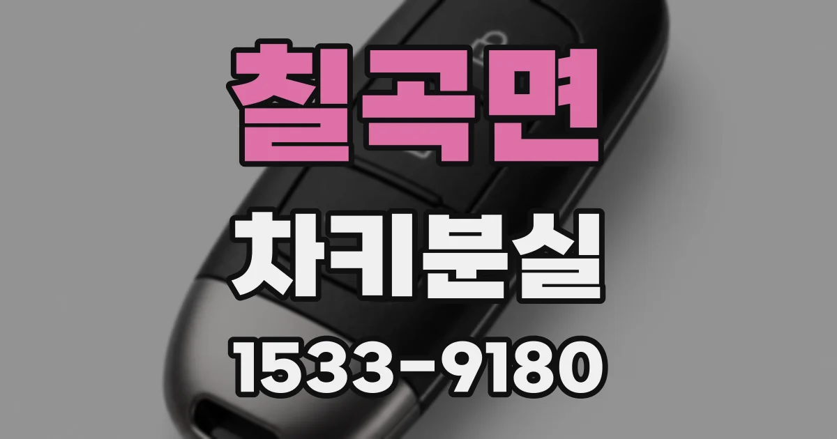 칠곡면 차키분실