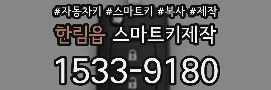한림읍 스마트키제작