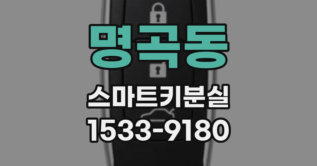명곡동 스마트키분실