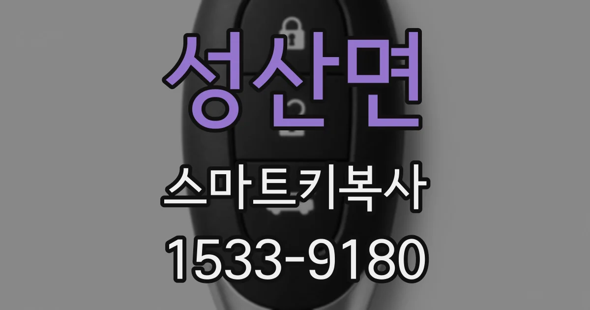 성산면 스마트키복사