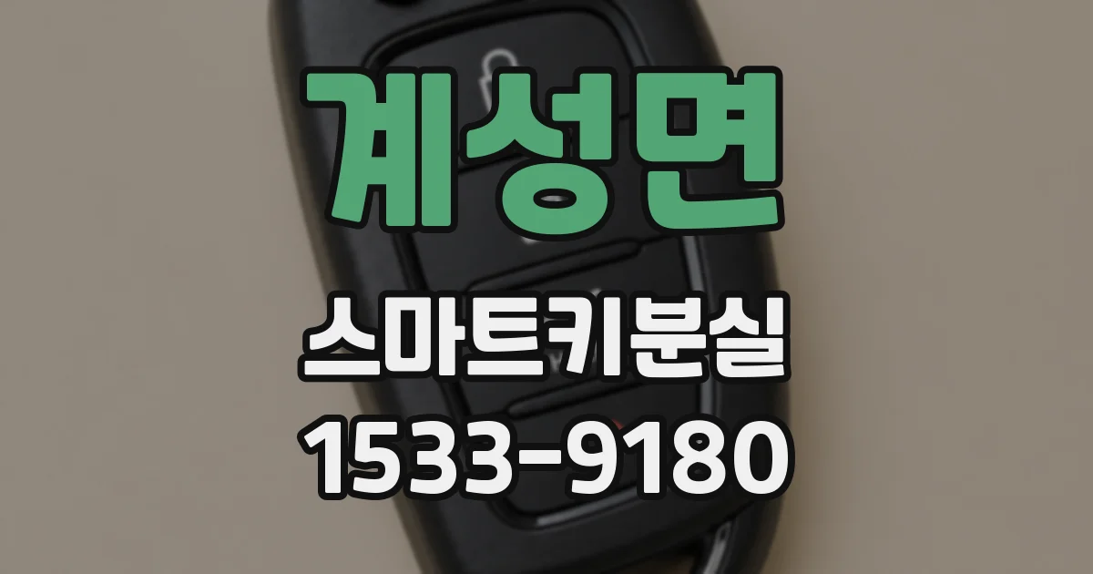 계성면 스마트키분실