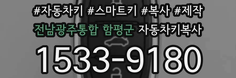 전남광주통합 함평군 자동차키복사