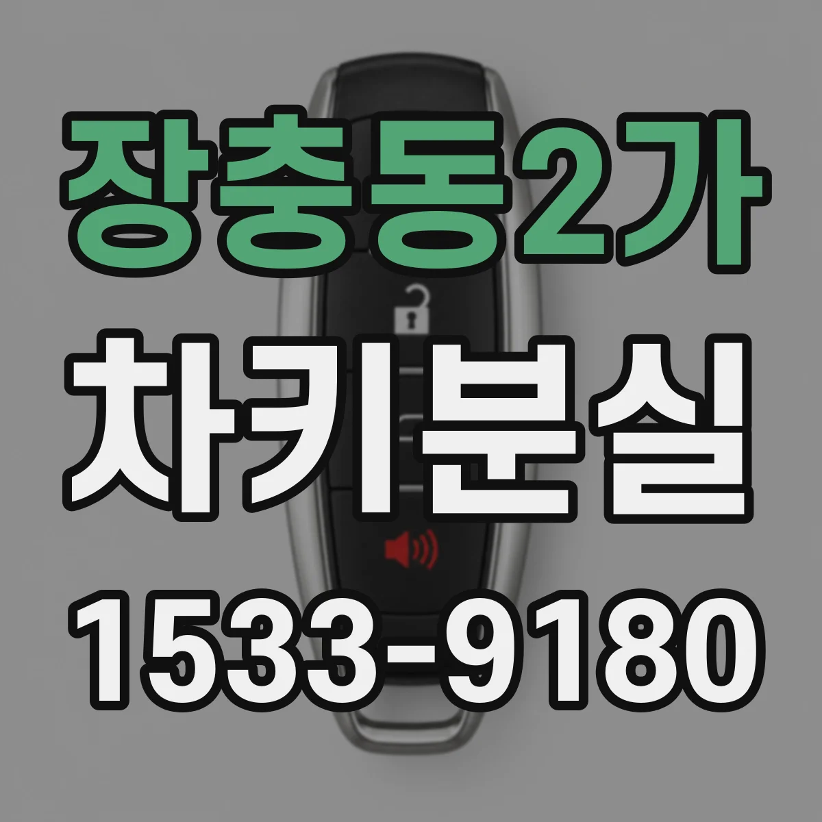 장충동2가 차키분실