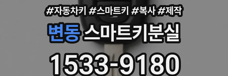 변동 스마트키분실