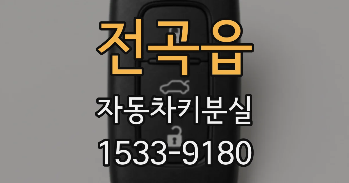 전곡읍 자동차키분실