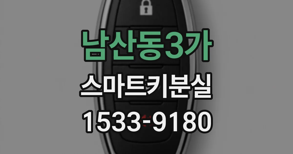 남산동3가 스마트키분실