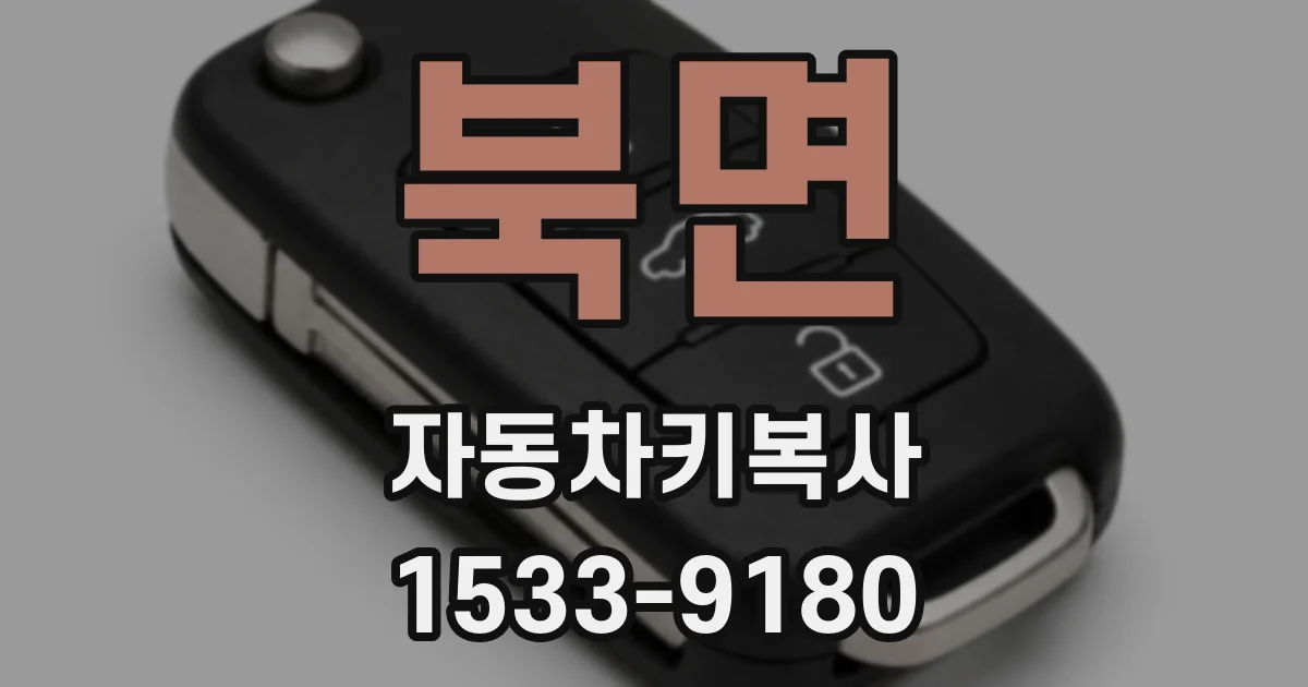 북면 자동차키복사