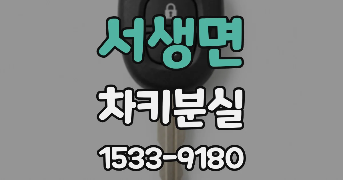서생면 차키분실