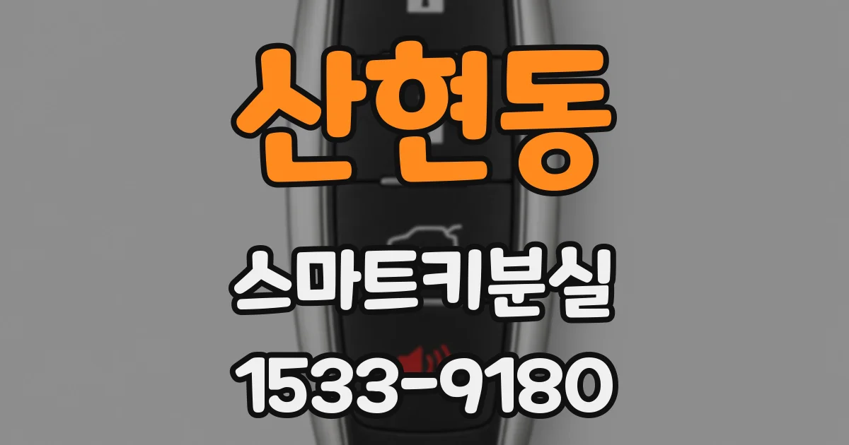 산현동 스마트키분실