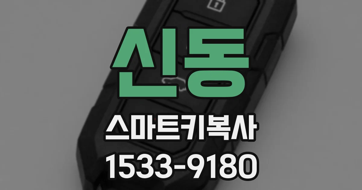 신동 스마트키복사