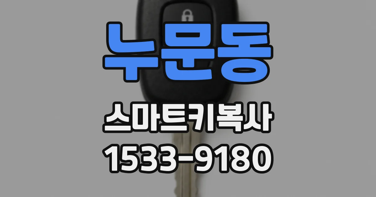 누문동 스마트키복사