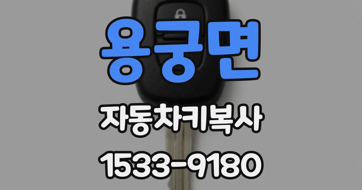 용궁면 자동차키복사