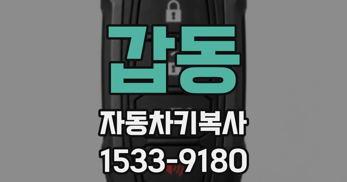 갑동 자동차키복사