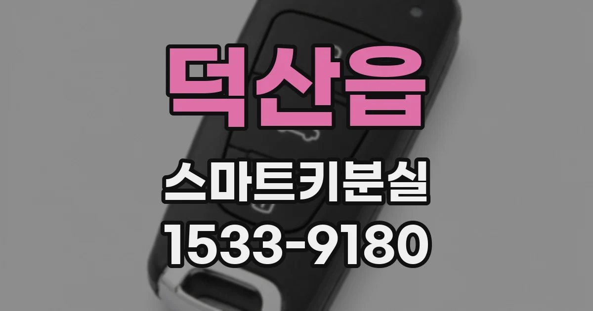 덕산읍 스마트키분실