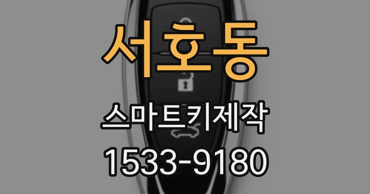 서호동 스마트키제작