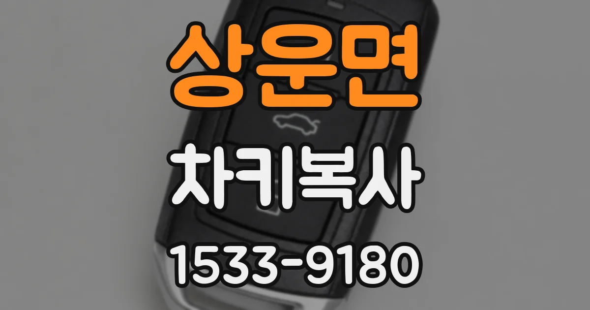 상운면 차키복사